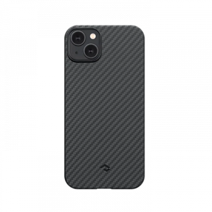 Чехол Pitaka KI1401M для iPhone 14 Plus черно-серый, MagEZ Case 3 (6.7"), кевлар (арамид)