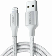 Кабель UGREEN US199 (60161) 1 м серебристый USB-A to Lightning