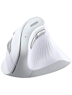 Беспроводная компьютерная мышь UGREEN MU008 (45759) Wireless Vertical Mouse 2.4 GHz&BT белый