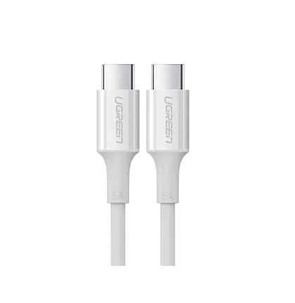 Кабель UGREEN US300 2m White Type-C Male to Type-C Male 2.0 ABS Shell 5A Current