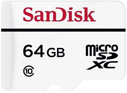 Карта памяти SanDisk SDSQQNR-064G-GN6IA 64GB V30 U3 microSDHC High Endurance Video Monitoring Card