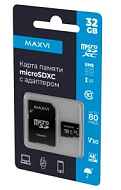 Карта памяти Maxvi microSDXC 32GB, class 10, UHS-I (3), V30