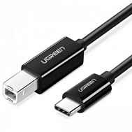 Кабель UGREEN US241 (50446) 2м черный USB-C 2.0 To USB-B 2.0 Print Cable для подключения принтера