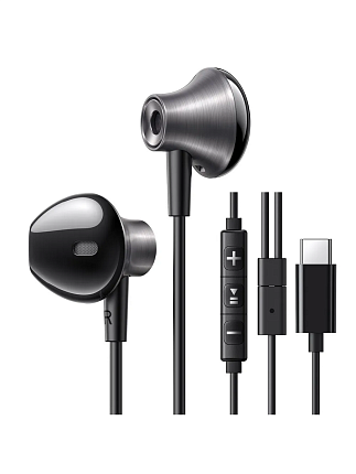 Наушники проводные UGREEN EP106 (35756) Wired Earphones Type-C. Цвет: черный