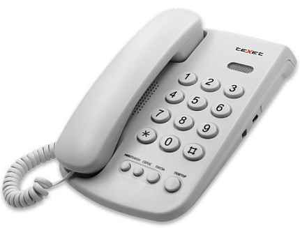 Проводной телефон teXet TX-241 цвет светло-серый