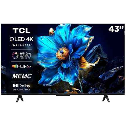 TCL 43" 43P7K 4K, QLED, Google TV