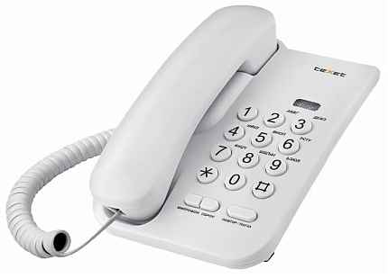 Проводной телефон teXet TX-212 светло-серый