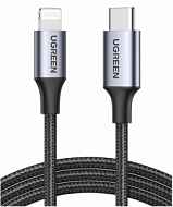 Кабель UGREEN US304 Длина 1,5 м. Цвет: серый USB-C to Lightning M/M Cable Aluminum Shell Braided.