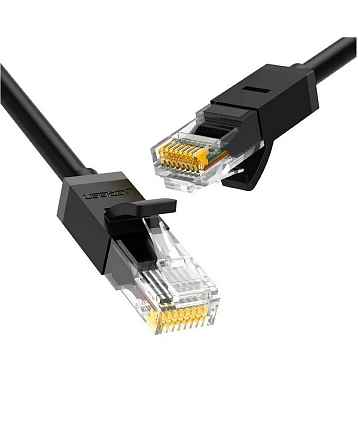 Кабель UGREEN NW102 (20159) 1м черный Cat 6 8-Core U/UTP Ethernet Cable