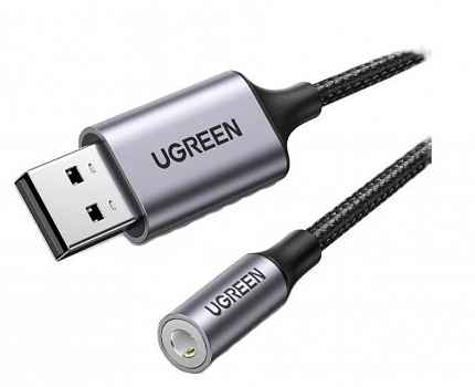 UGREEN CM477 USB 2.0 to 3.5mm Audio Adapter