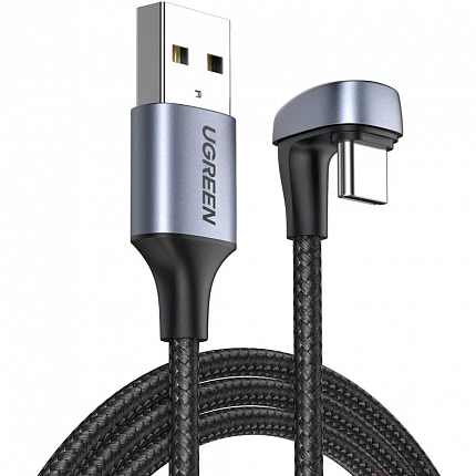 UGREEN US311 Длина 1 м. USB-A to Angled USB-C