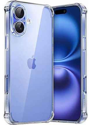 Чехол UGREEN CA101 (45913) для iPhone 16 Bright Cushion Protective Case прозрачный