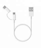 Xiaomi Mi 2-in-1 USB Cable MicroUSB to Type C 0.3m
