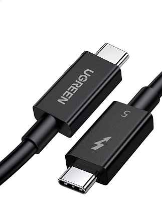 Кабель UGREEN L703 (45996) ThunderboltTM 5 Cable 5A Max. Длина: 1м. Цвет: черный