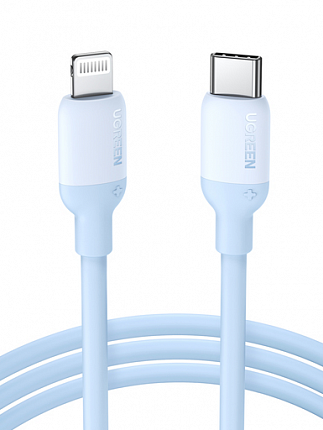 UGREEN US387 USB-C to Lightning Silicone Cable 1м