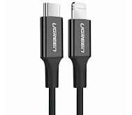 Кабель UGREEN US171 (60752) USB-C to Lightning Cable 2 м черный M/M Nickel Plating ABS Shell