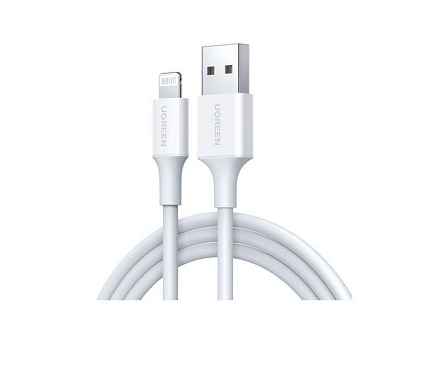 Кабель UGREEN US155 (80313) USB-A Male to Lightning Male Cable Nickel Plating ABS Shell. Длина: 0,5м
