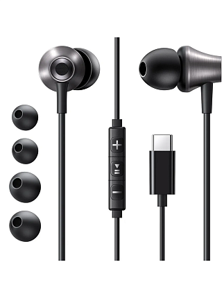 Наушники проводные UGREEN EP105 (35754) In-Ear Earphones Type-C. Цвет: черный