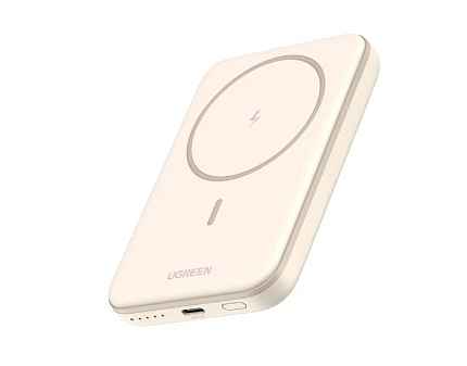 Внешний аккумулятор UGREEN PB560 (25207) 5000mAh Magnetic Wireless Power Bank. Цвет: белый