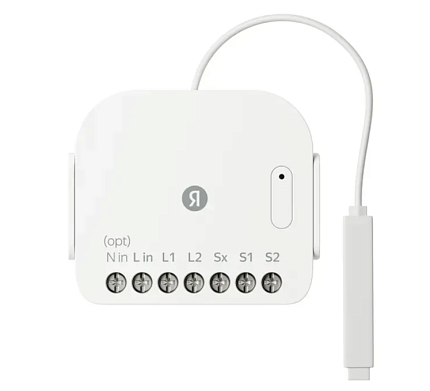 Умное реле Яндекс, двуканальное, Zigbee YNDX-00538