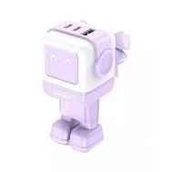 Зарядное устройство UGREEN CD361 (35291) 65W Nexode RG USB-A+2*USB-C Robot GaN сиреневый