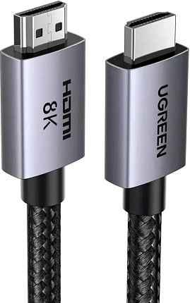 Кабель UGREEN HD171 (25907) HDMI 2.1 Male To Male 8K Cable. Длина: 0,5м. Цвет: серый