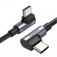 Кабель UGREEN US323 (70531) 2 м черный Right Angle USB-C to USB-C