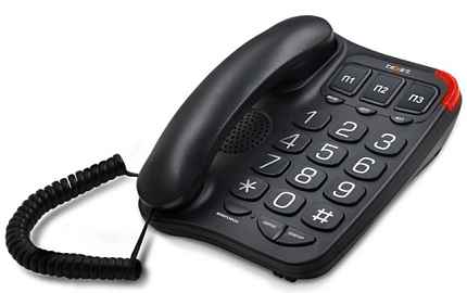 Проводной телефон teXet TX-214 цвет черный