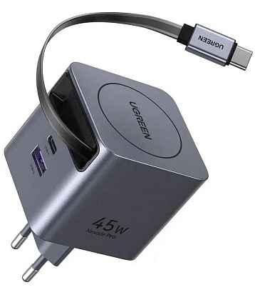 UGREEN X614 (65822) GaN 45W Выдвижной кабель