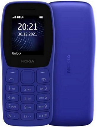 Мобильный телефон Nokia 105 SS 2022 TA-1423 Blue