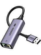 Адаптер UGREEN CM648 (25051) USB-A 3.0 to RJ45 2.5G Ethernet Adapter. Цвет: серый